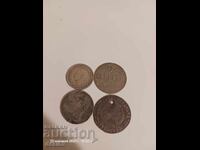 Silver coins, 4 pieces