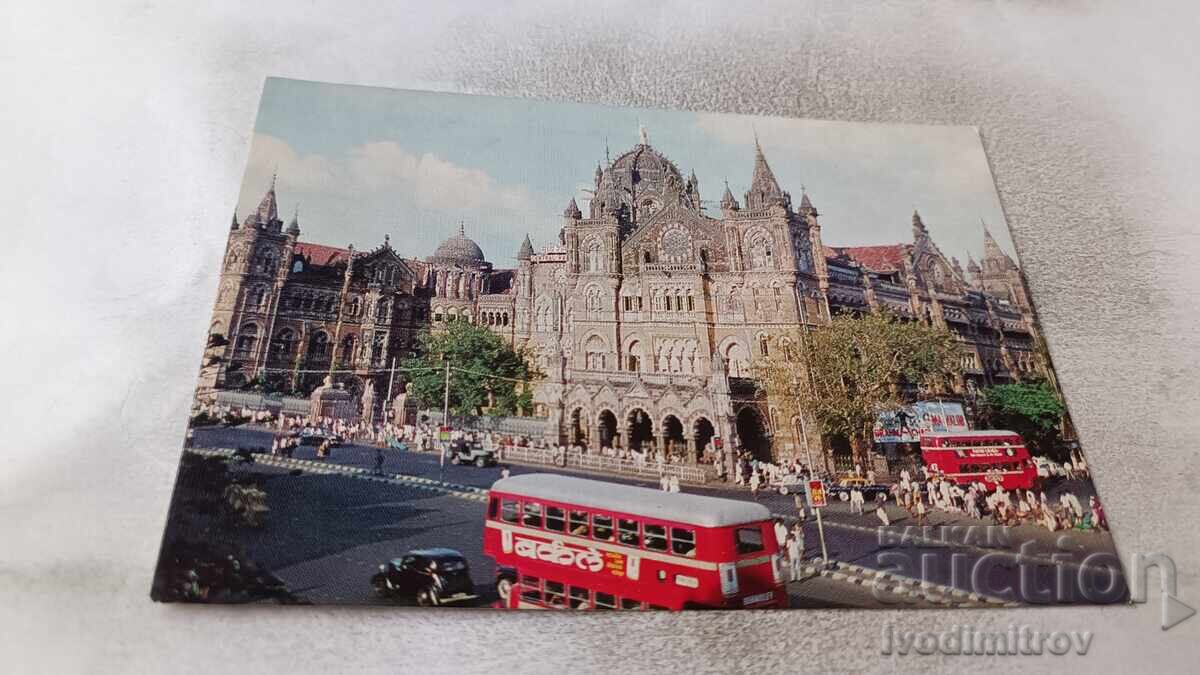 Пощенска картичка Bombay's Famous Victoria Terminus