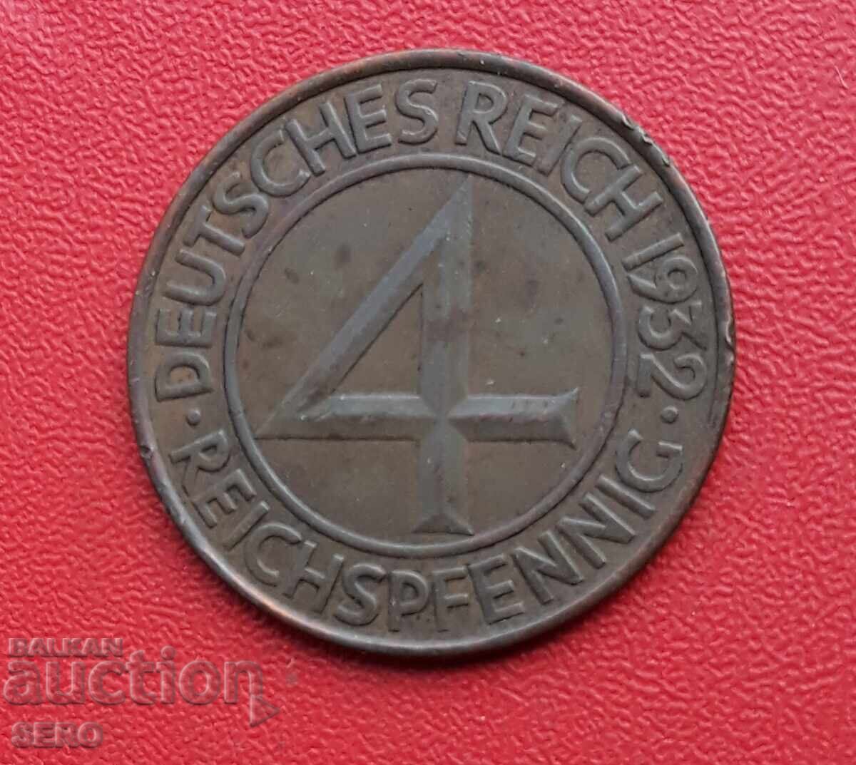 Germany-4 pfennig 1932 A-Berlin