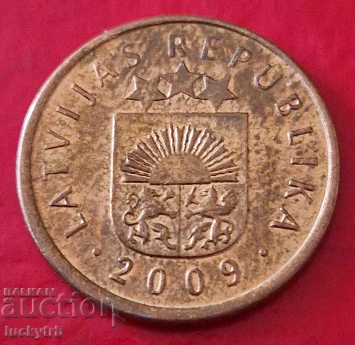 2 cenți 2009 - Letonia cu preț € 1.00 | 1.96 BGN