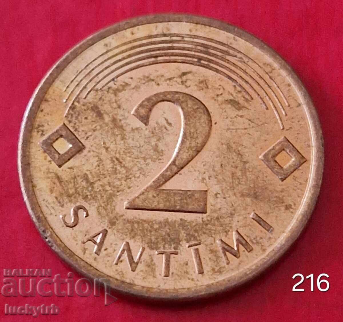 2 cenți 2009 - Letonia