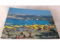 Cartolină poștală Malta Mellieha Bay