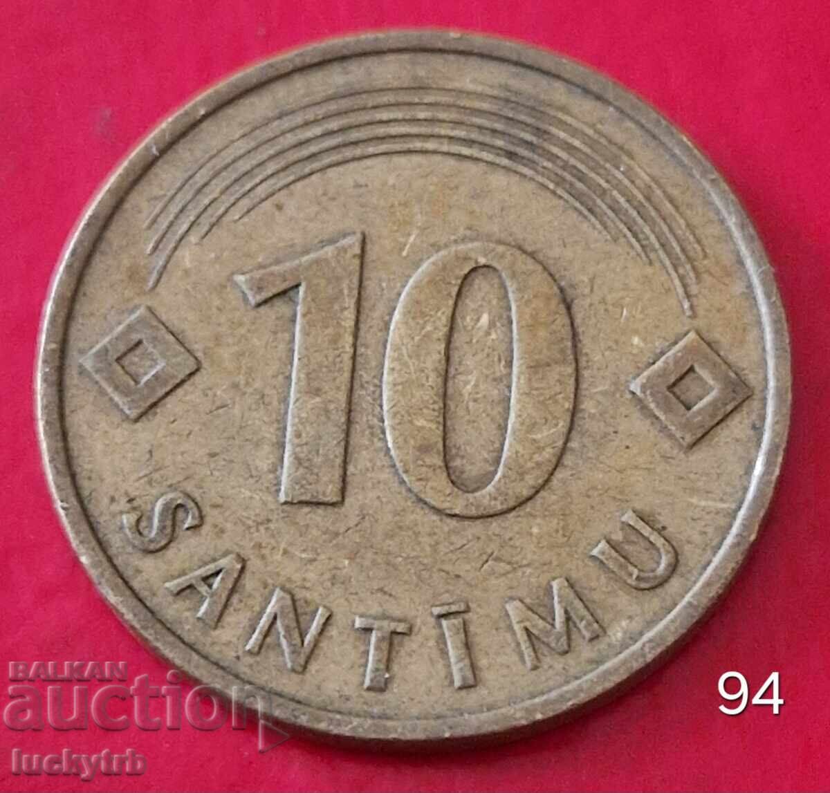 10 σεντ 1992 - Λετονία