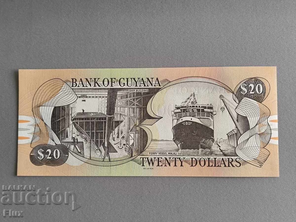 Banknote - Guyana - 20 Dollars UNC | 2018 with price € 1.79 | 3.50 BGN