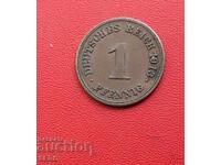 Германия-1 пфениг 1913 F-Щутгарт