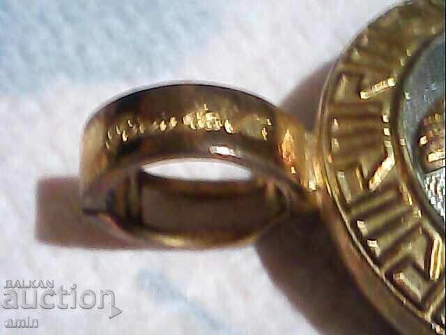 Broșă frumoasă și pandantiv placat cu aur - 5