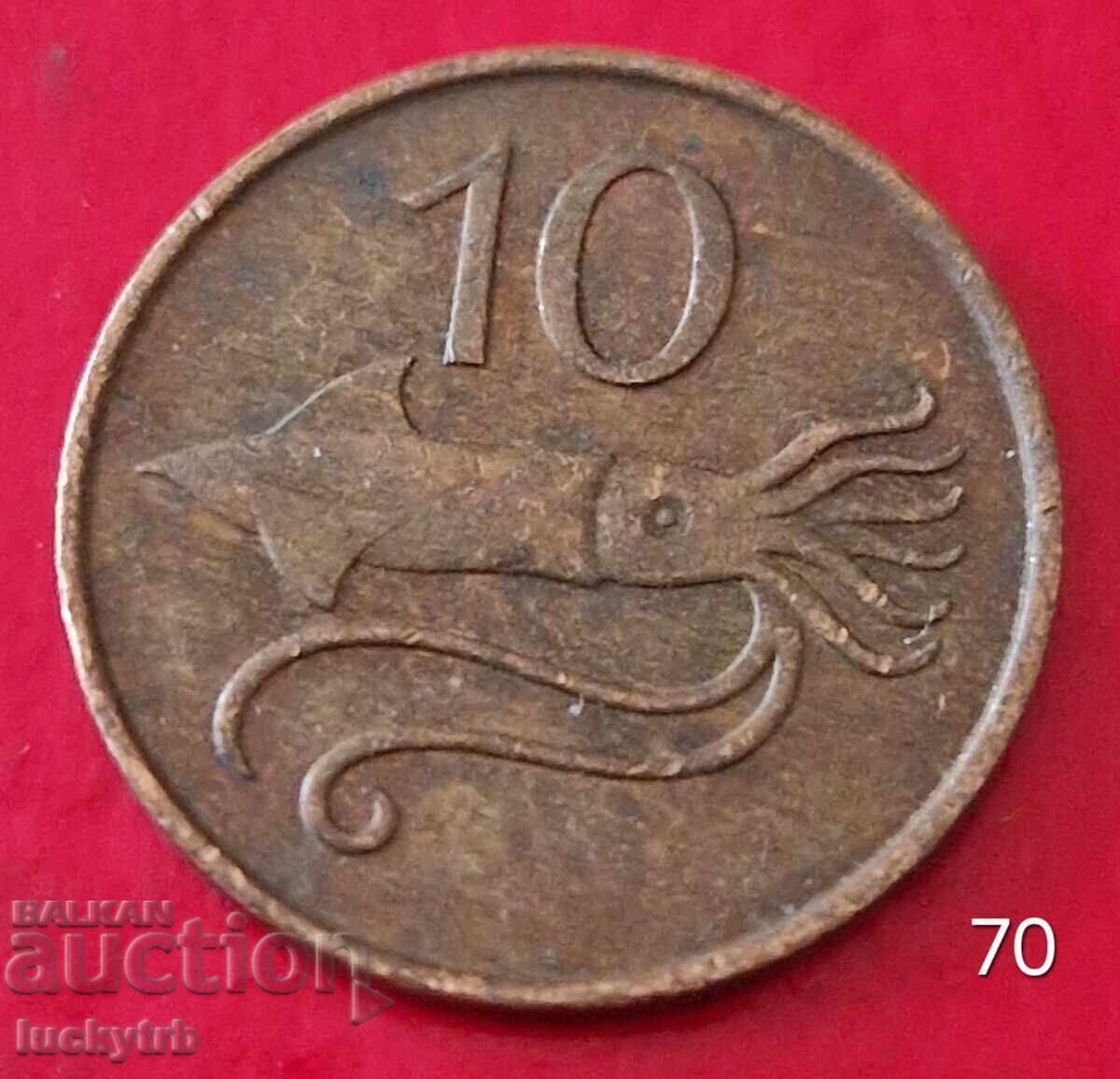 10 eyrir 1981 - Islanda