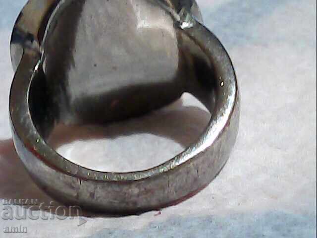 Silver-plated massive Preston with moonstone with price 15.00 BGN | € 7.67