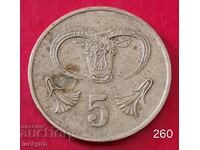 5 цента 1983 - Кипър