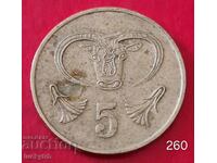 5 цента 1983 - Кипър