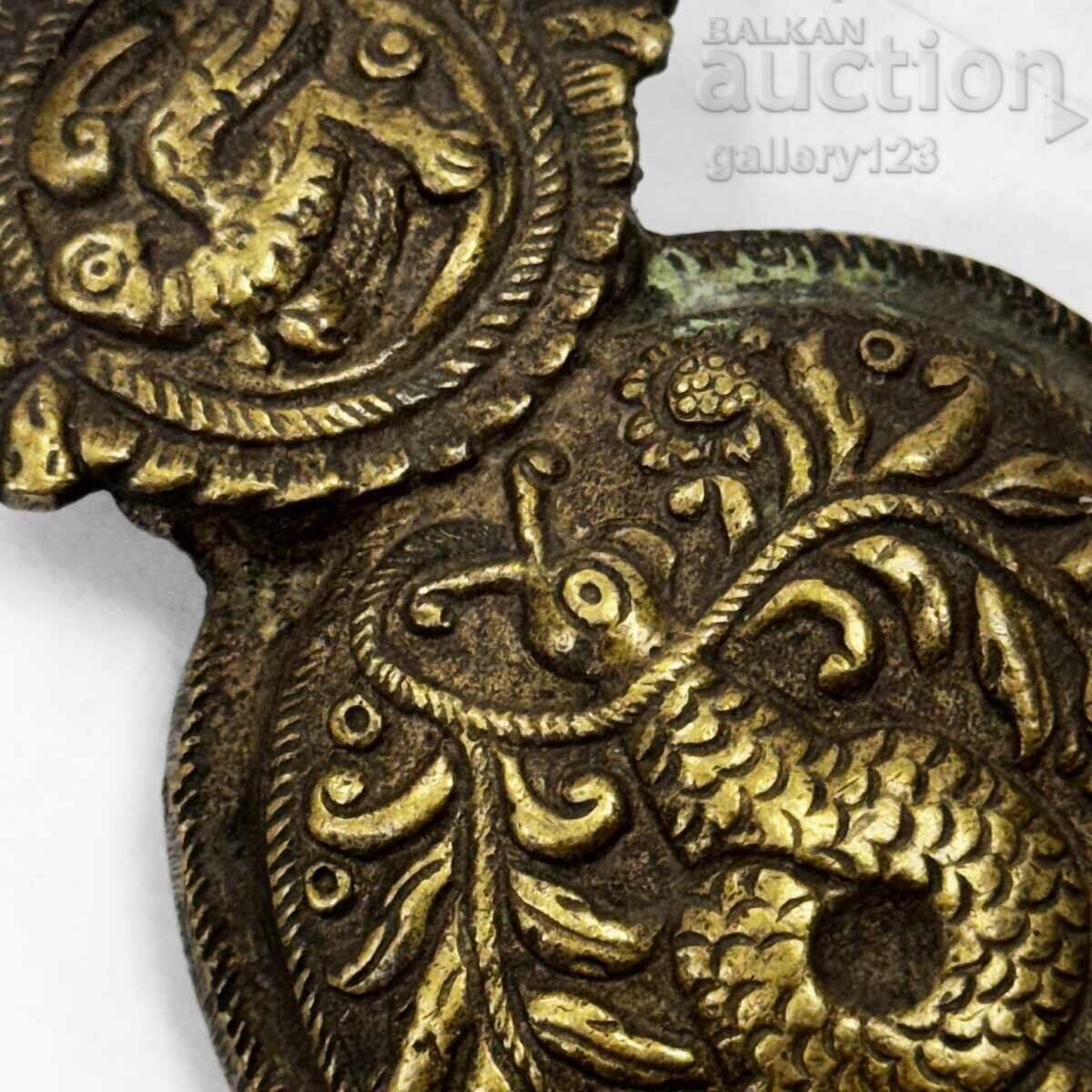 Revival-era buckle, single piece Revival-era buckle, single piece