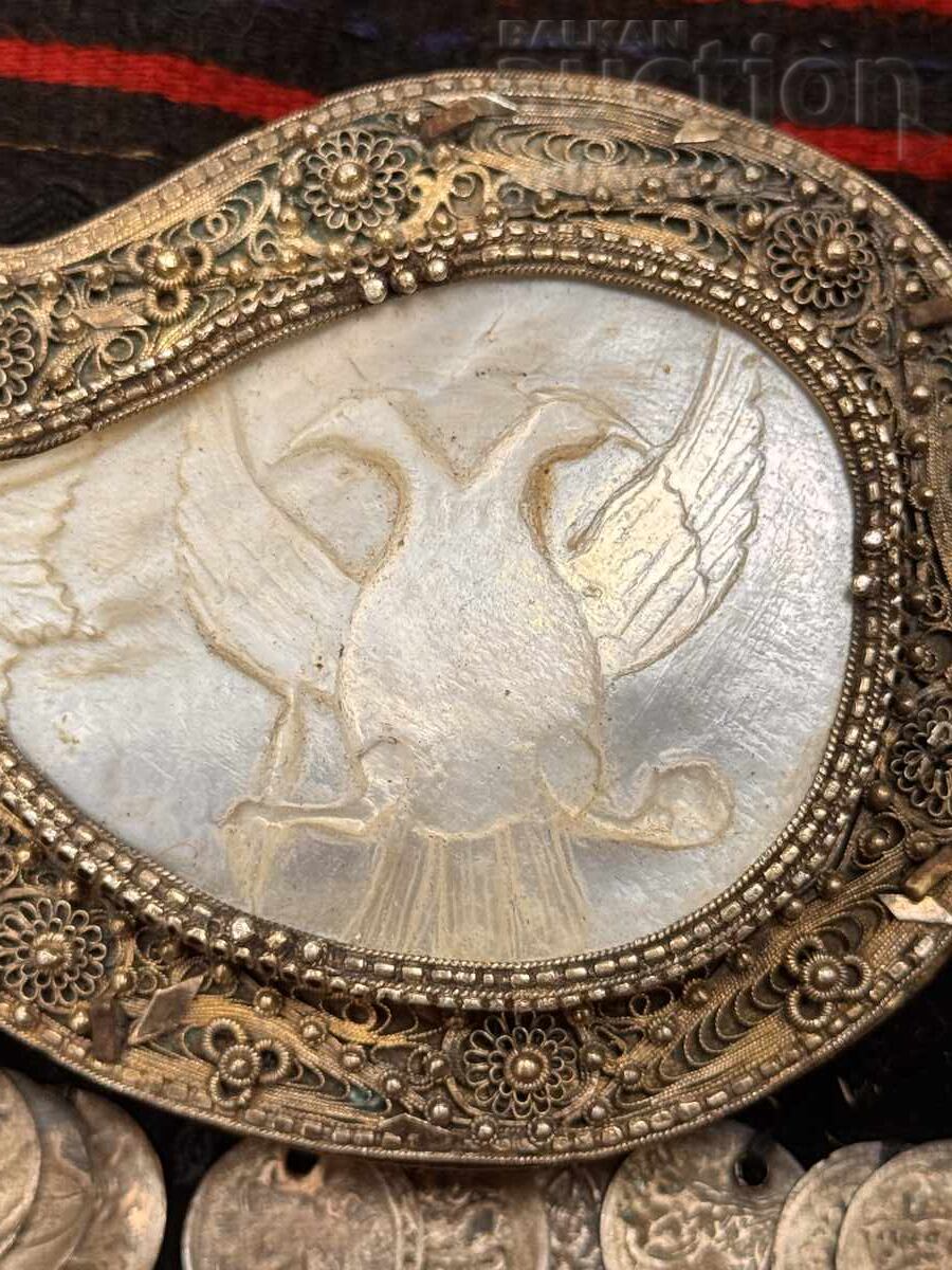 Revivalist Panagyurishte Silver Buckle, Single, Filigree, Gilt with price 156.00 BGN | € 79.76 Revivalist Panagyurishte Silver Buckle, Single, Filigree, Gilt with price 156.00 BGN | € 79.76