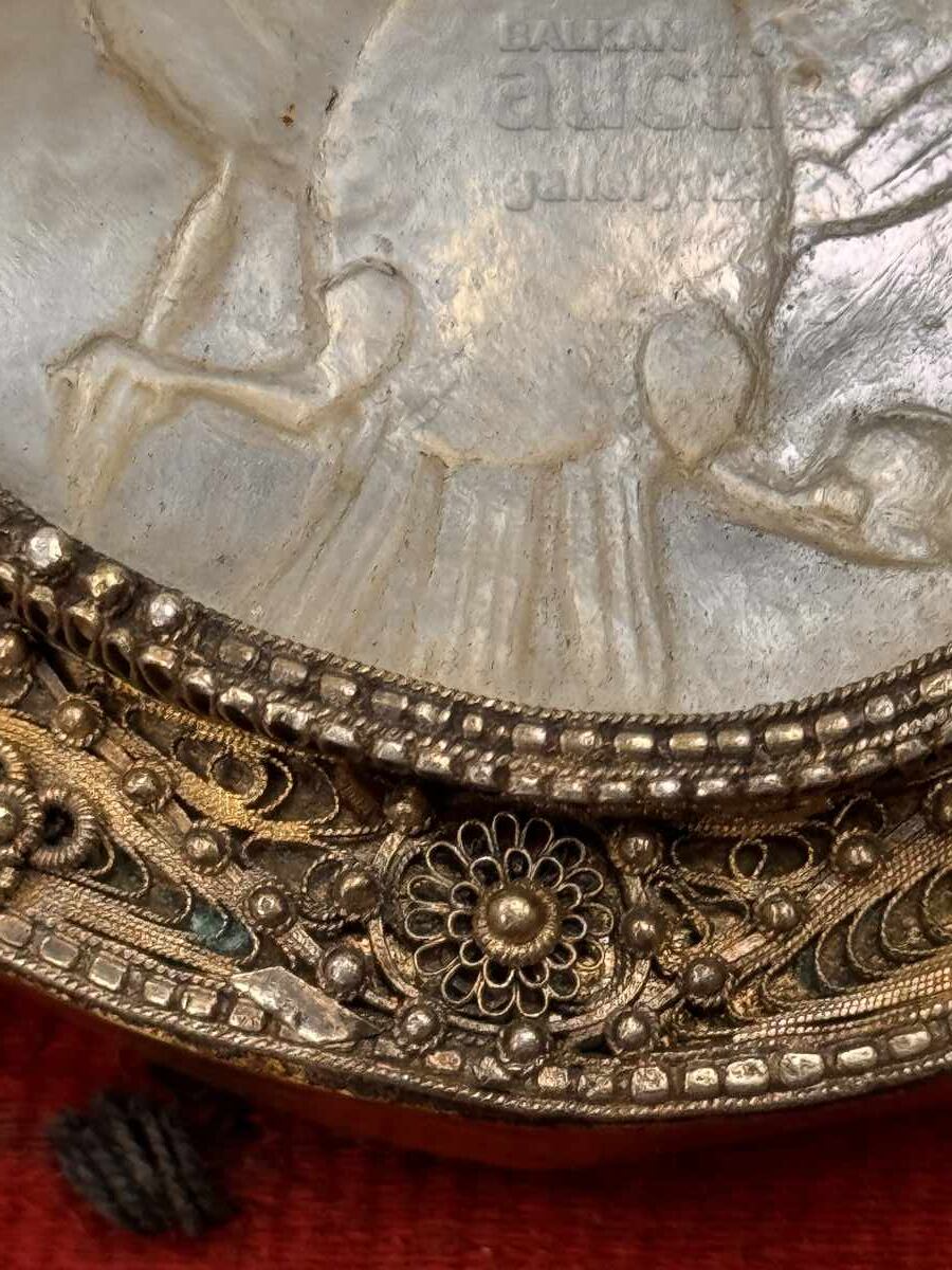 Revivalist Panagyurishte Silver Buckle, Single, Filigree, Gilt - 6 Revivalist Panagyurishte Silver Buckle, Single, Filigree, Gilt - 6