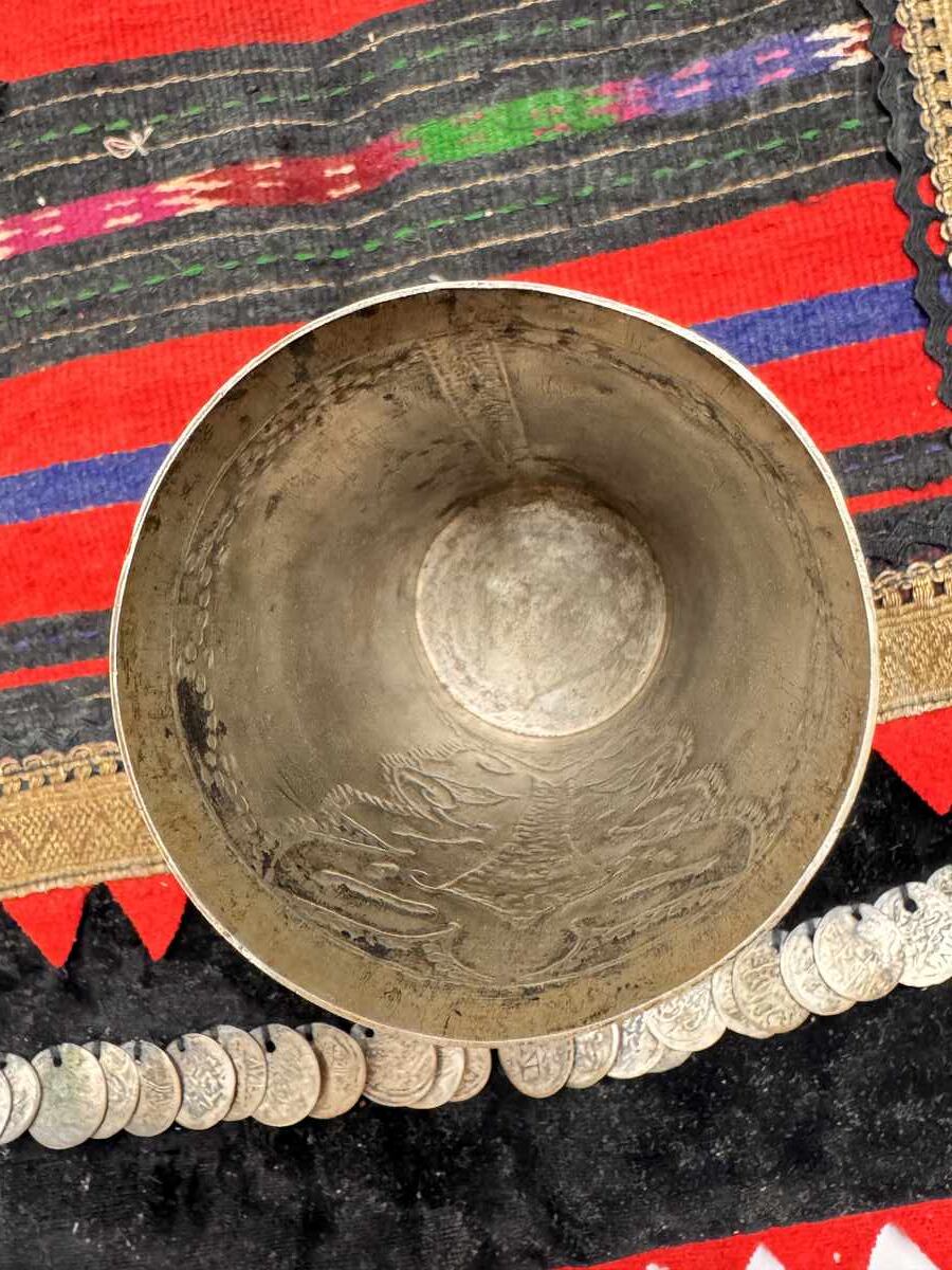 Ceașcă renascentistă de argint, tăiată și forjată - 6