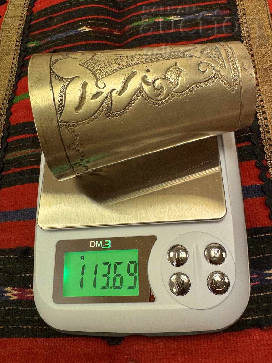 Ceașcă renascentistă de argint, tăiată și forjată - 7