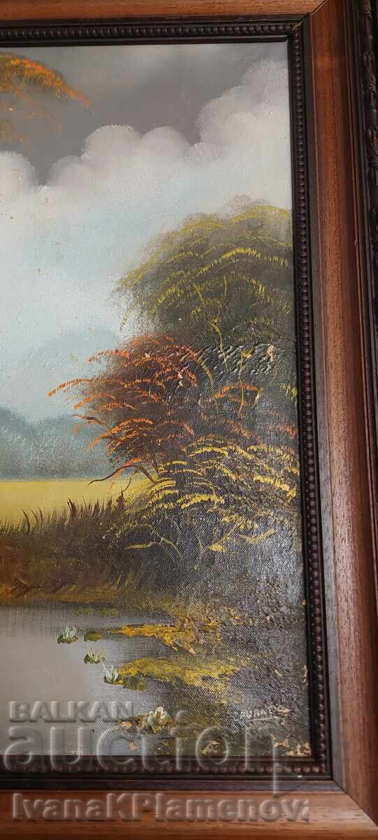 Delivery of Painting, framed, wooden, 65cm x 55cm, for collectors Delivery of Painting, framed, wooden, 65cm x 55cm, for collectors