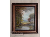 Πίνακας σε καμβά, ξύλινο πλαίσιο, 65εκ x 55εκ, για συλλέκτες