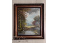 Πίνακας σε καμβά, ξύλινο πλαίσιο, 65εκ x 55εκ, για συλλέκτες