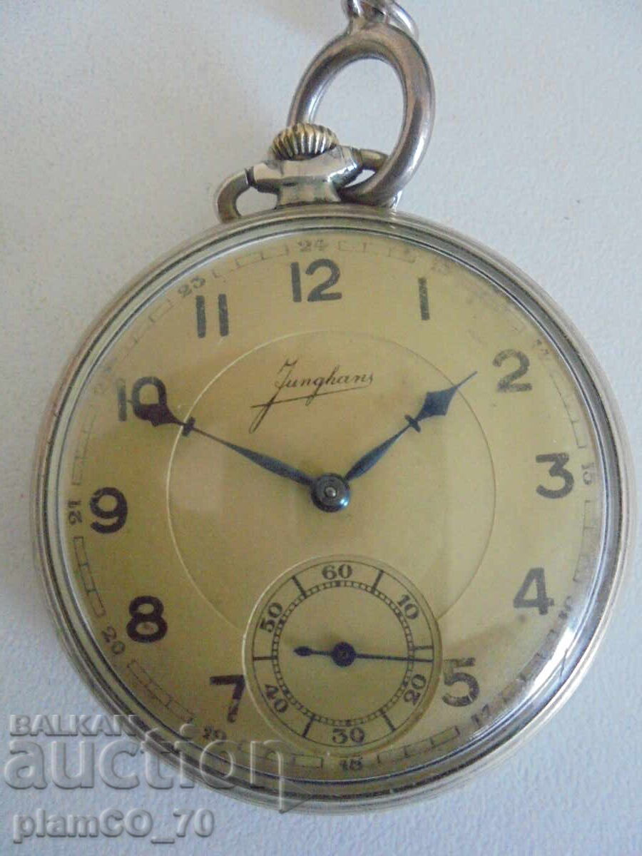 №8381 Vintage Junghans Pocket Watch with price 120.00 BGN | € 61.36