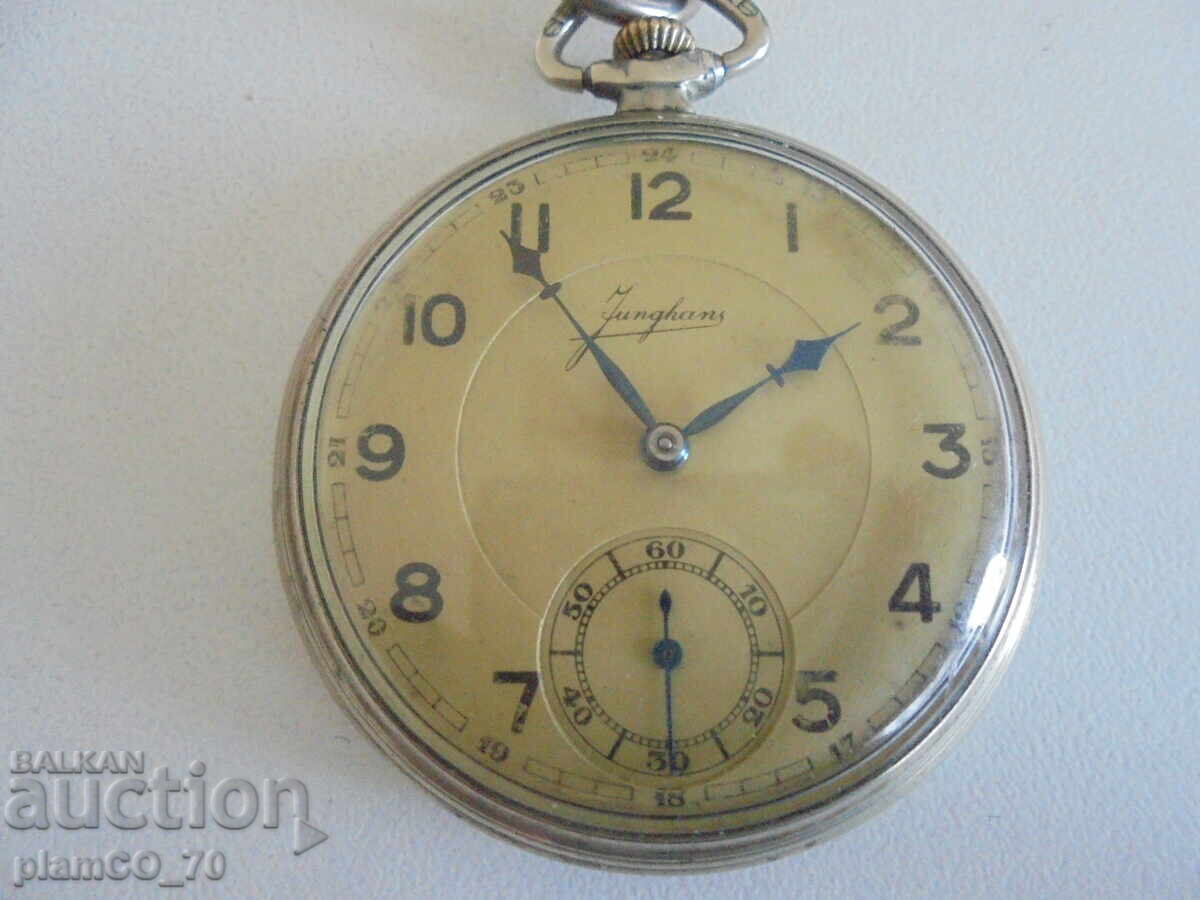 №8381 Vintage Junghans Pocket Watch - 7