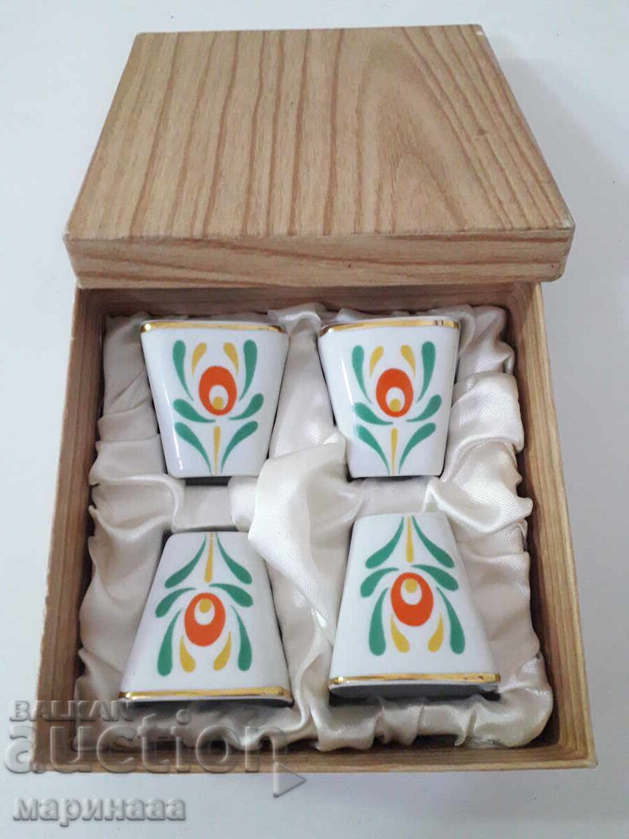 Set of "Hollóháza" shot glasses. Hungary - 5