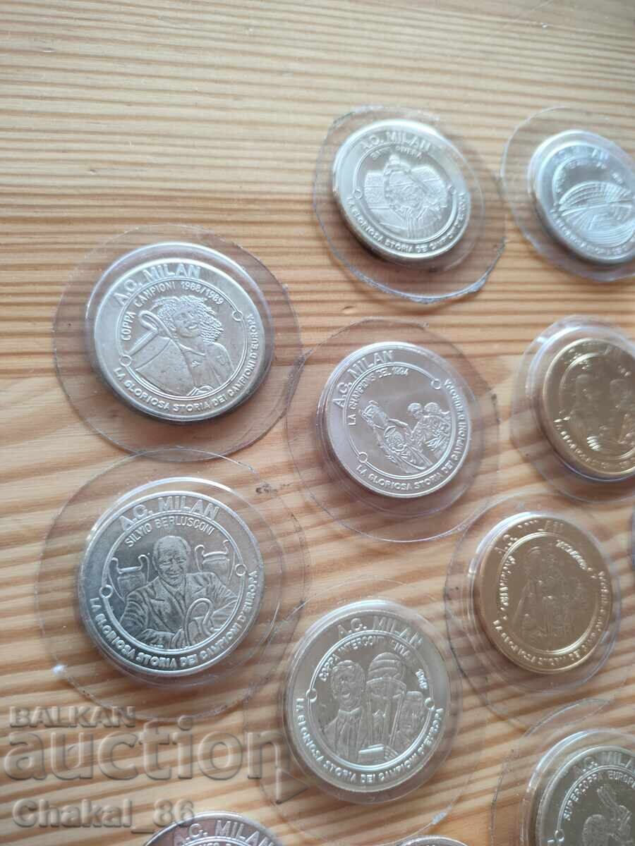 Livrarea Lot de monede AC Milan Livrarea Lot de monede AC Milan