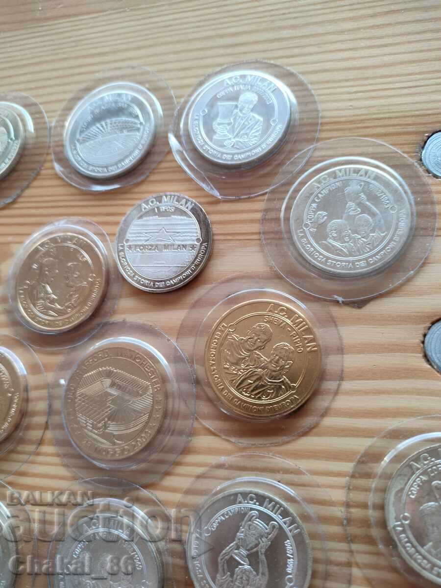 Lot de monede AC Milan - 5 Lot de monede AC Milan - 5