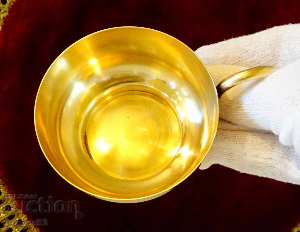Bronze cup, gilding, 160 ml with price 12.00 BGN | € 6.14