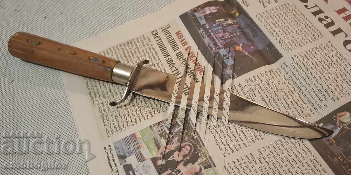 Παράδοση Παλαιό Κυνηγετικό Μαχαίρι με Μοναδικό Θήκη-Κοκάλινο