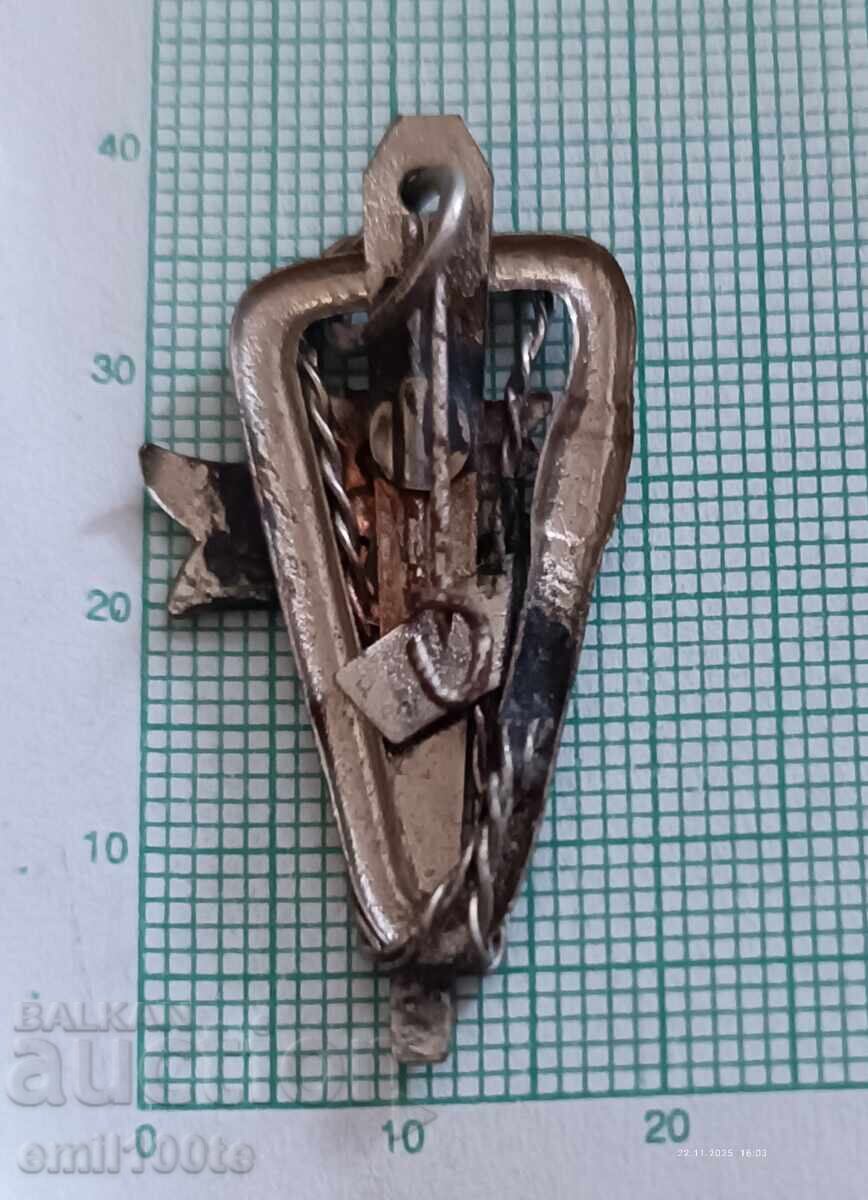 Badge - Rila - mountaineering - carabiner, climbing harness, edelweiss - 5 Badge - Rila - mountaineering - carabiner, climbing harness, edelweiss - 5