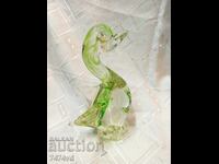 Figurină masivă de sticlă Murano în formă de rață