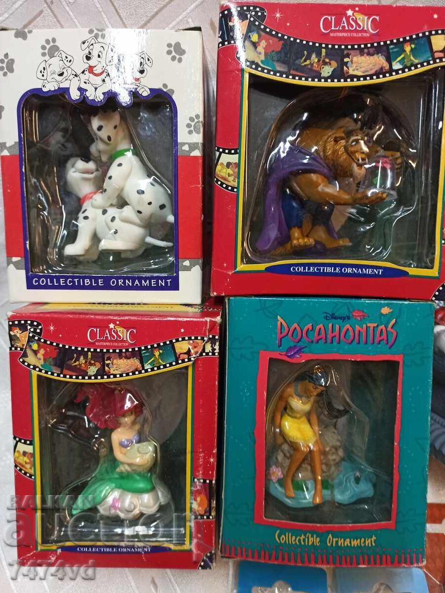 Original Disney products, 4 Christmas tree figurines with animation with price 130.00 BGN | € 66.47