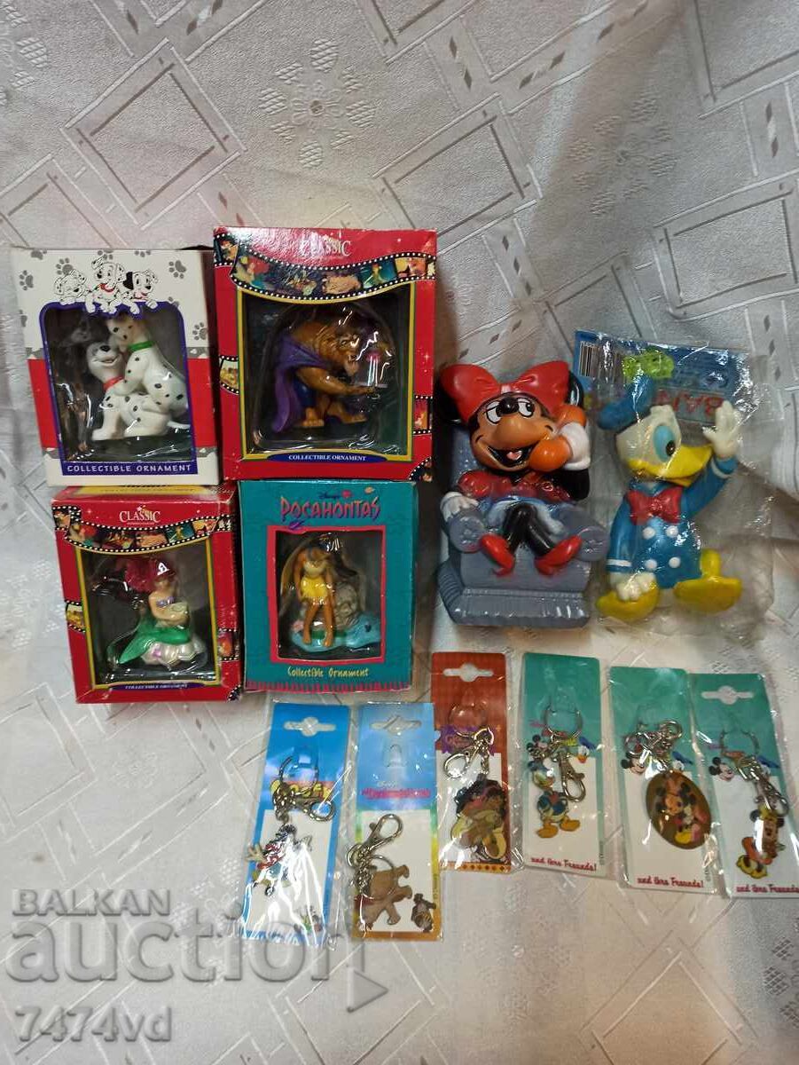 Original Disney products, 4 Christmas tree figurines with animation