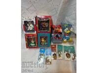 Produse originale Disney 4 buc figurine pentru bradul de Crăciun cu animație