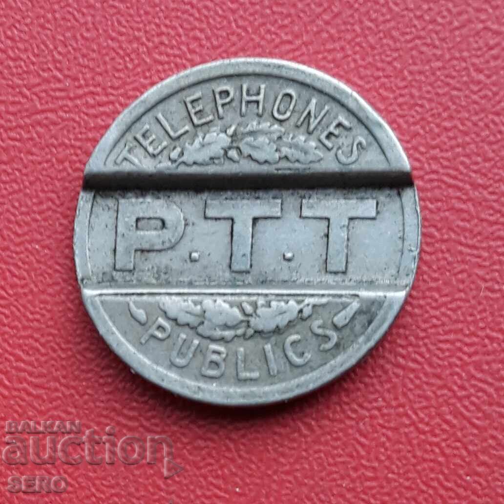 Франция-телефонен жетон 1937