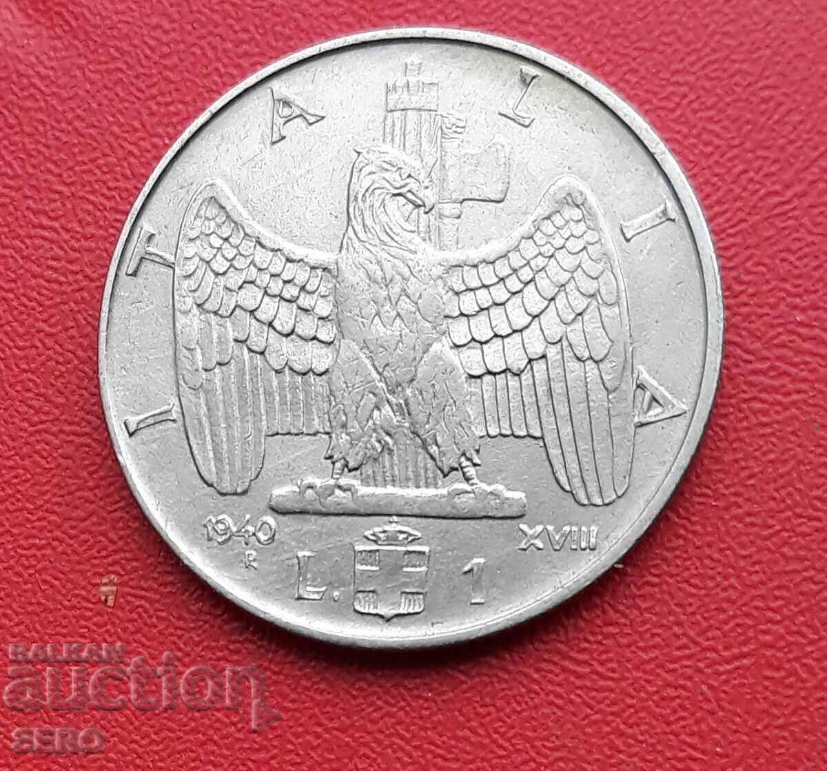 Italy-1 lira 1940/year XVIII/
