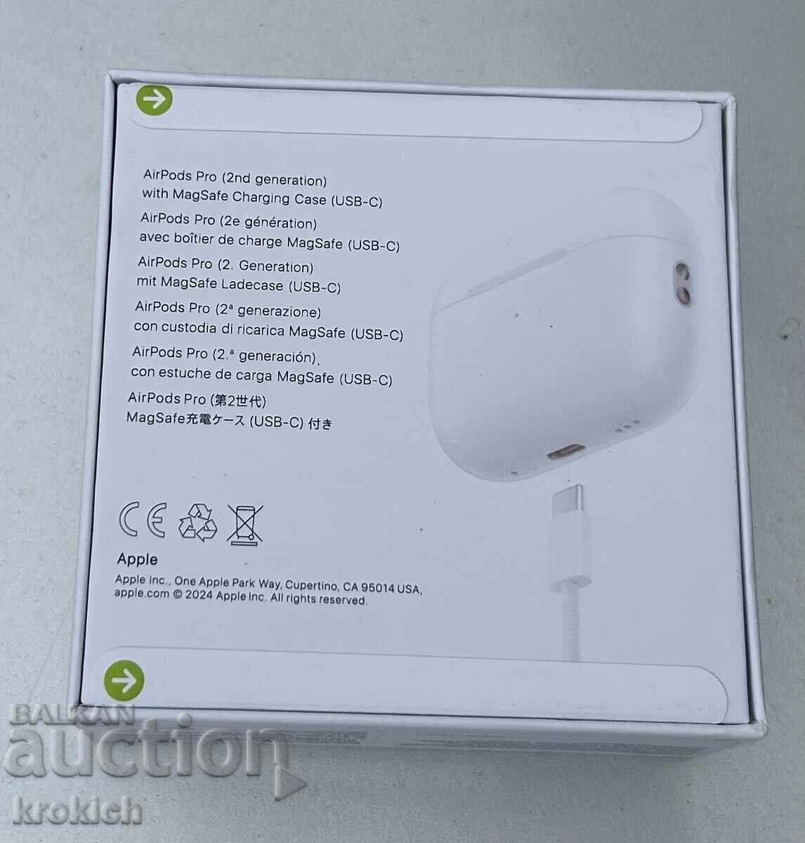 AirPods Pro 2 USB C с цена 60.00 лв. | € 30.68