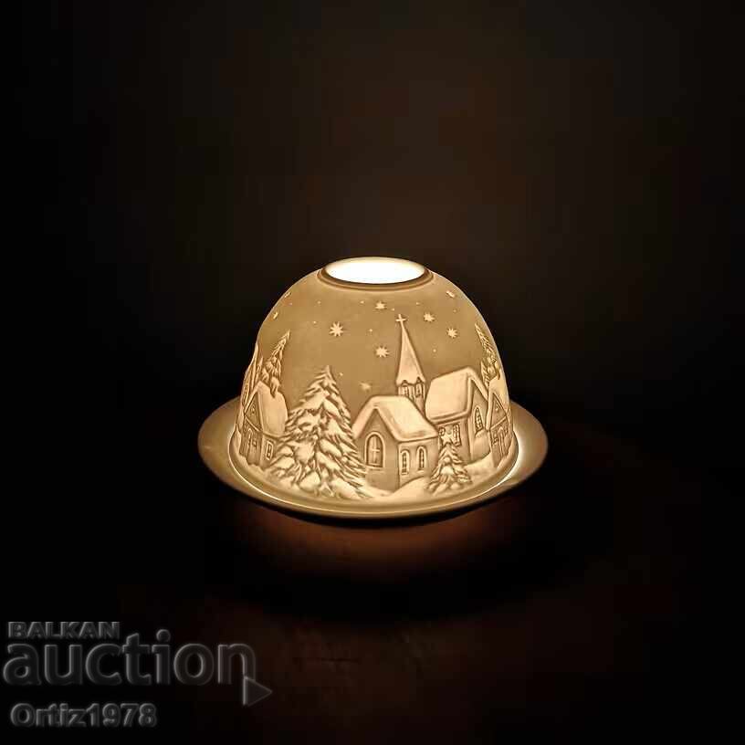 Suport de lumânare superb pentru ceai – Porțelan fin! Suport de lumânare superb pentru ceai – Porțelan fin!