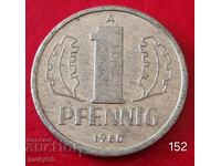 1 Pfennig 1980 - Germania - RDG