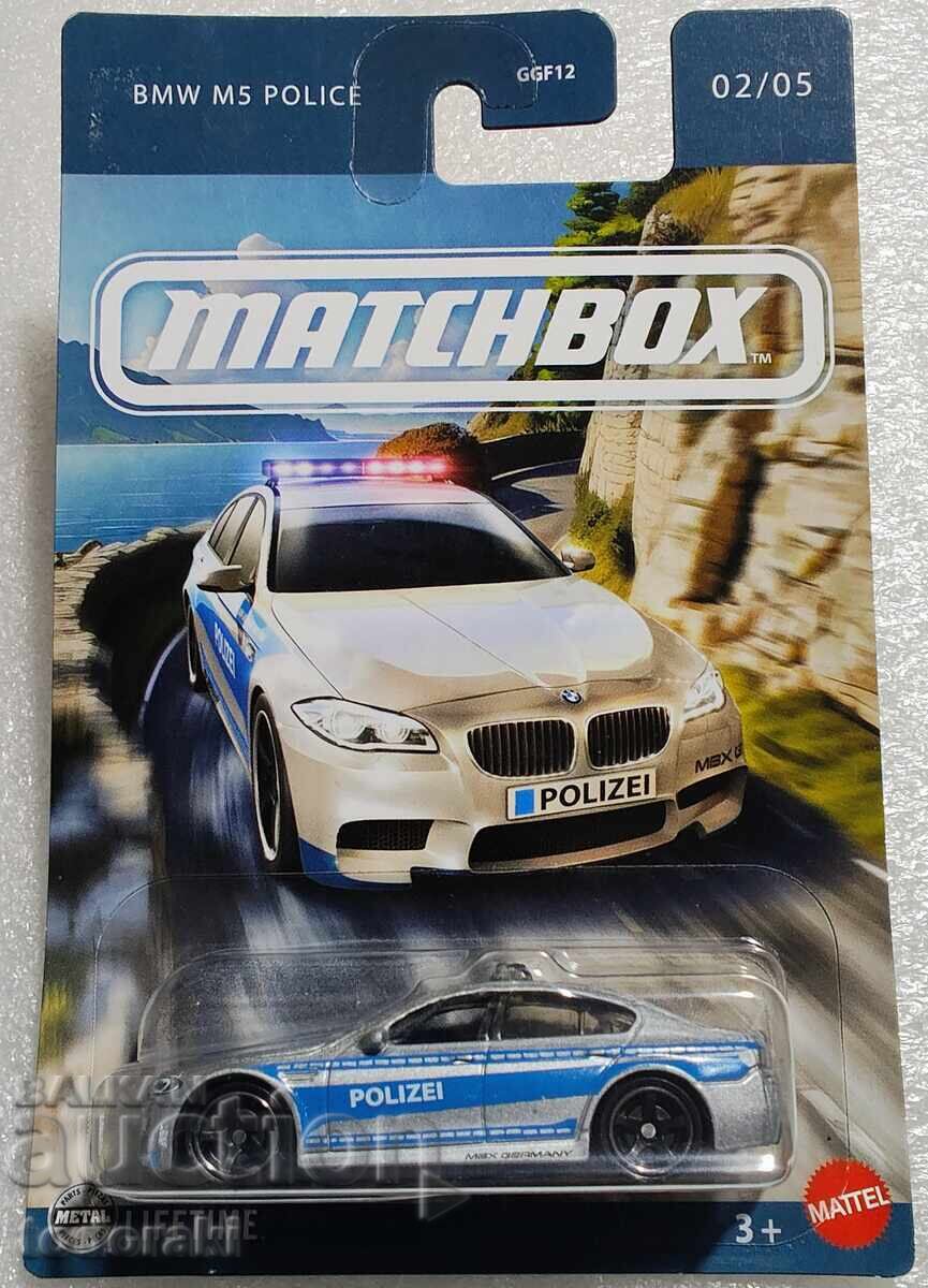Matchbox BMW M5 Police Polizei BMW Police Matchbox 1:64