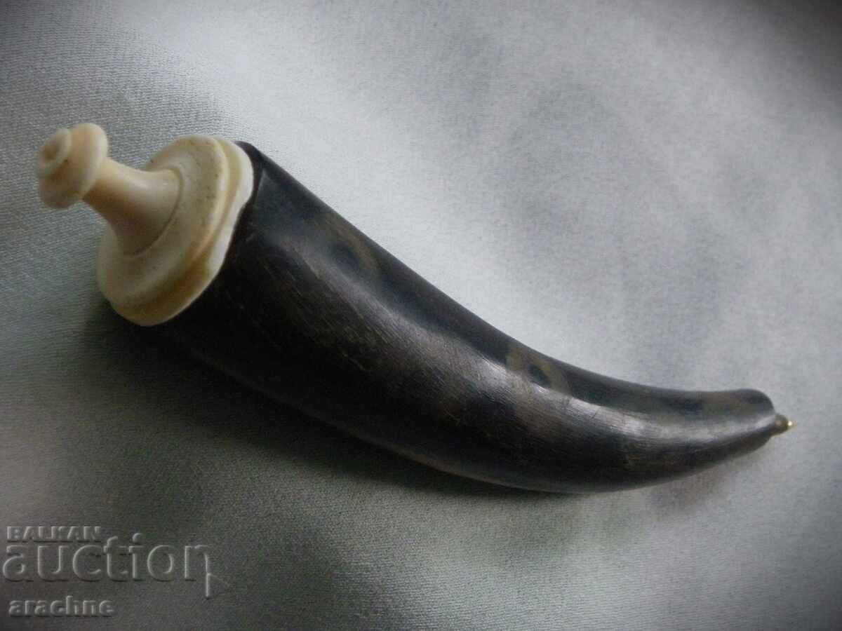 Δημοπρασία Γνήσιο στυλό από κέρατο αφρικανικού βουβάλου και δόντι ιπποπόταμου