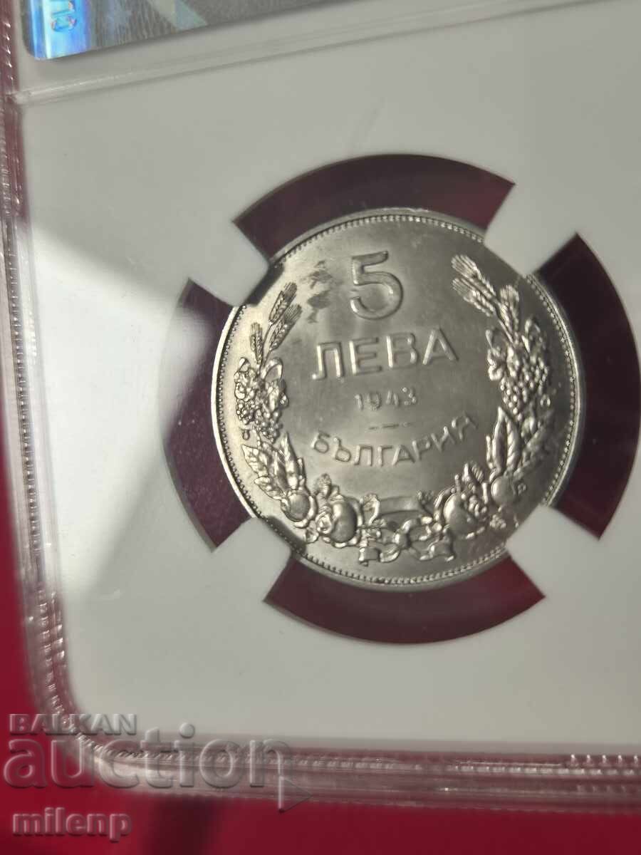 CCG MS63 5 Leva 1943