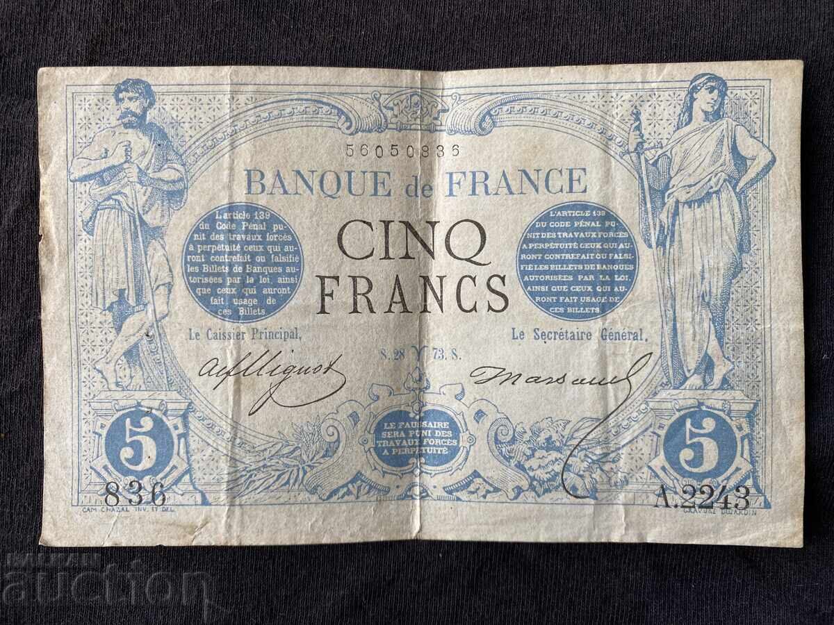 France 5 Francs 1873 France 5 Francs 1873