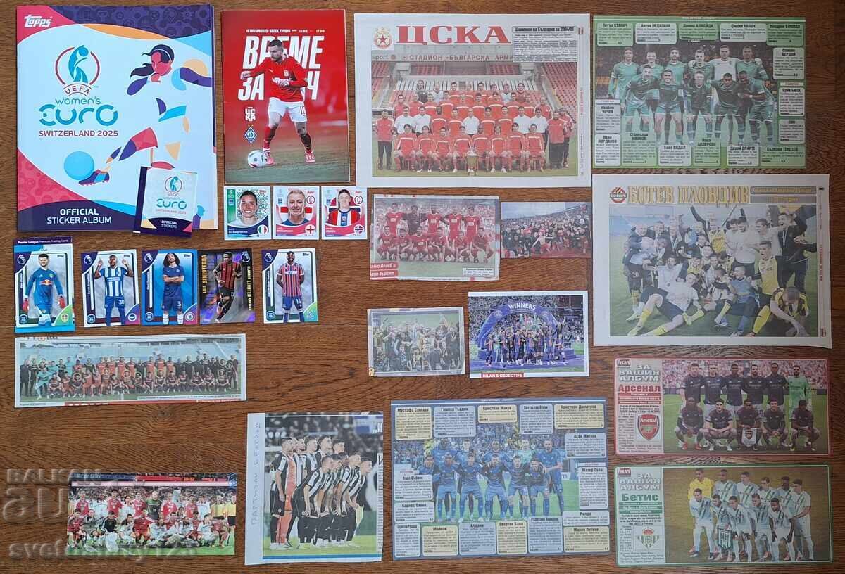 Λοτ ποδοσφαίρου 5λβ σύνολο Κουκουρέα Τσέλσι Λοκομοτίβ Σόφιας Λέφσκι Μπότεφ