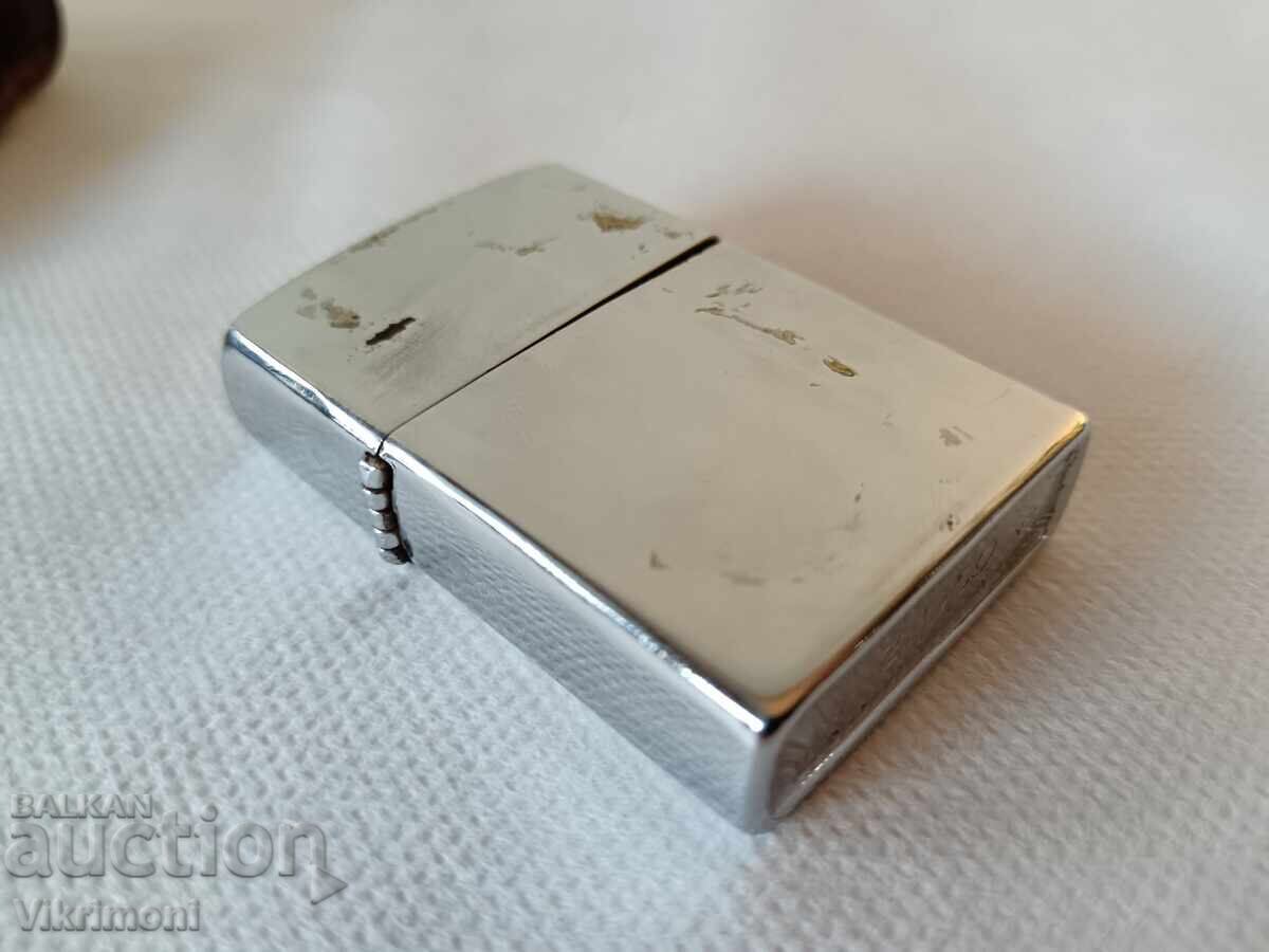 Бензинова запалка Зипо,Zippo,с кожен калъф - 7