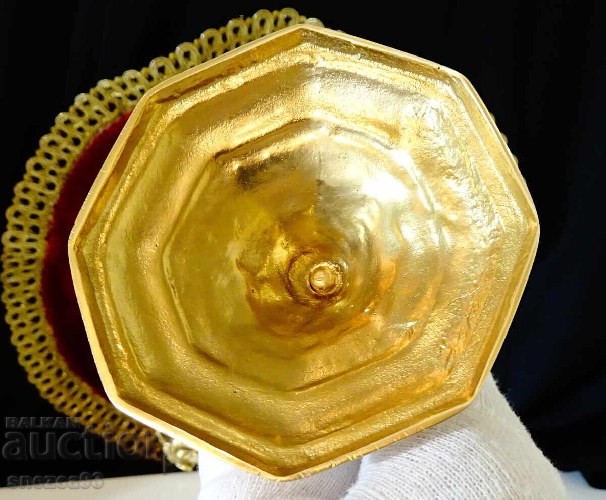 Delivery of Bronze candlestick 9 cm., Art Deco