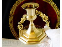 Sfeșnic de bronz 9 cm, Art Deco