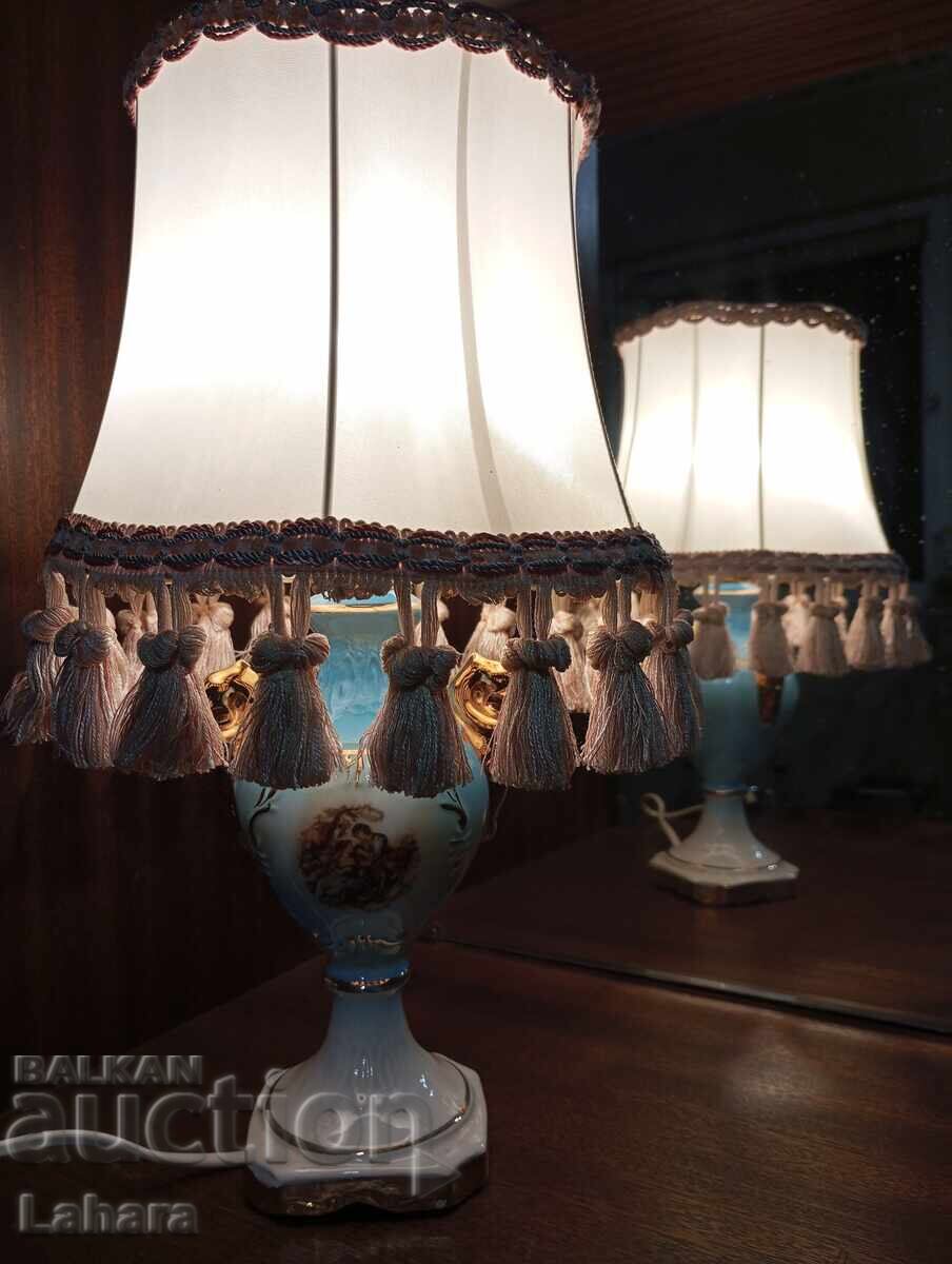 Beautiful porcelain nightstand, table lamp - 6