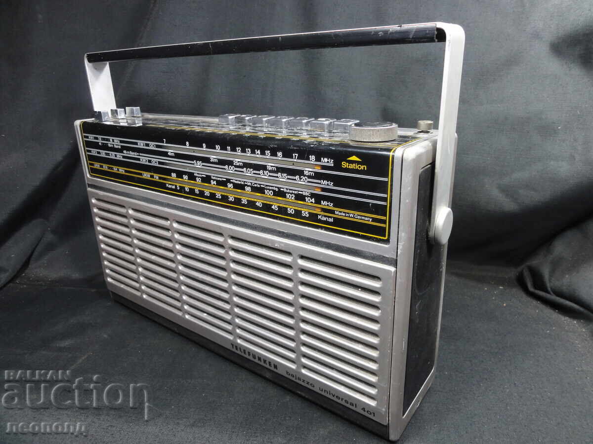BZC STAR RETRO TRANSISTOR RADIO TELEFUNKEN BAJAZZO UNIVERSAL with price 34.00 BGN | € 17.38