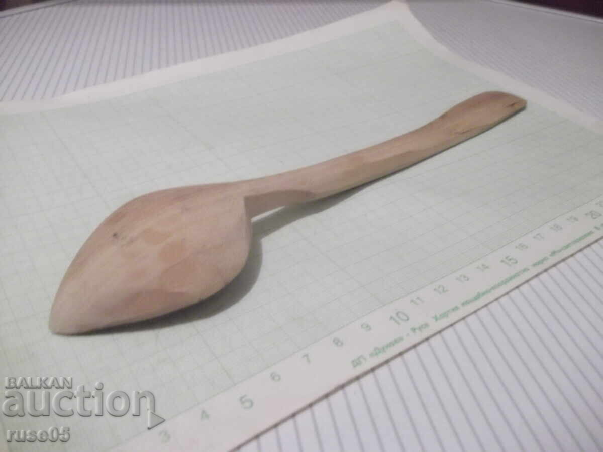 Lingură de lemn din epoca socialistă, nouă - 6